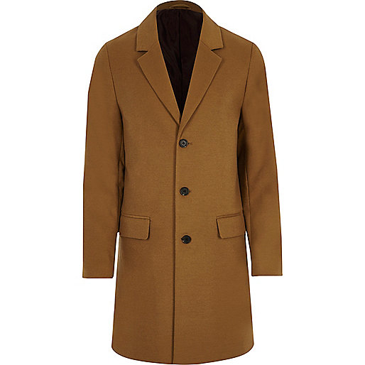 jacques-vertuk Camel smart overcoat 301935 men Coats / Jackets Coats