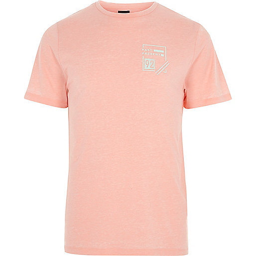 jacques-vertuk Coral burnout ‘past present’ print T-shirt 302443 men T-Shirts / Vests T-shirts