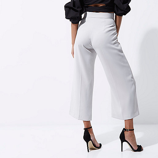 river island black coated jeans,jacques-vertuk Womens Cream belted culottes Wide Leg Pants Pants women