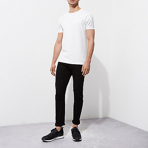 river island slouch bag,River And Island Cream chest pocket slim fit T-shirt T-shirts T-Shirts / Tanks men