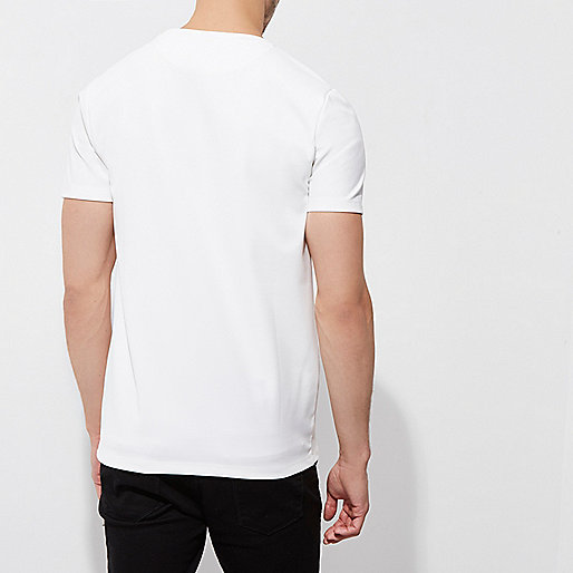 river island slouch bag,River And Island Cream chest pocket slim fit T-shirt T-shirts T-Shirts / Tanks men