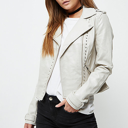 river island black strappy dress,jacques-vertuk Shop Sale Cream faux leather studded biker jacket Coats / Jackets Sale women