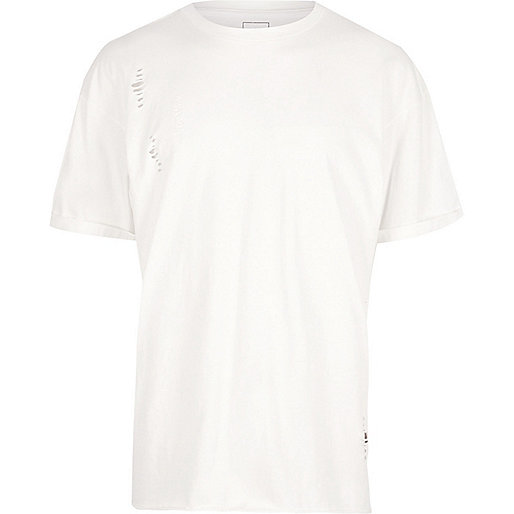 river island xmas sale,jacques-vertuk Outlet Cream laddered drop shoulder T-shirt men 301531