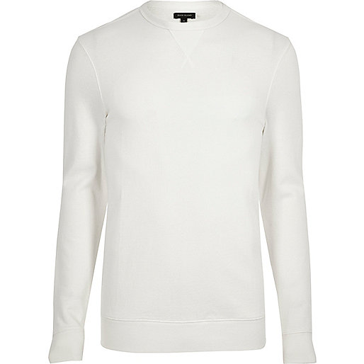 orange bag river island,jacques-vertuk London Cream long sleeve muscle fit sweatshirt men 301077