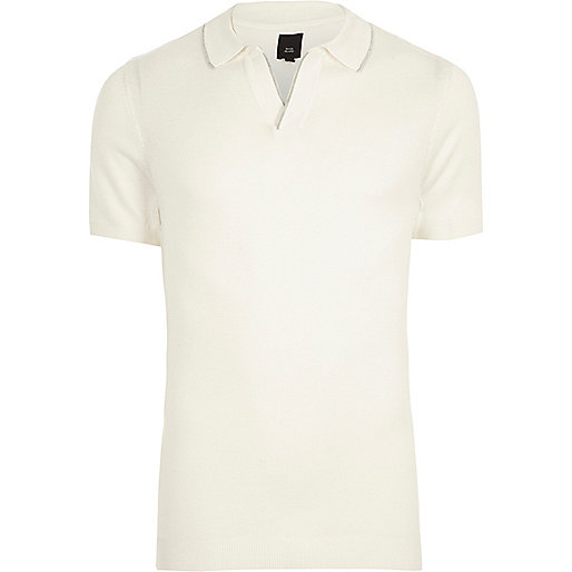 river island cream floral midi dress,Where To Buy jacques-vertuk Clothes Cream notch V neck polo shirt Polo Shirts men