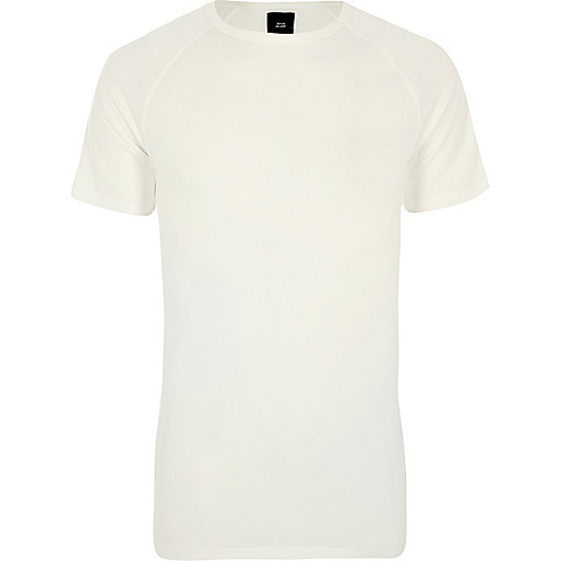 river island chunky boots,Outlet jacques-vertuk Cream pique slim fit raglan T-shirt T-shirts T-Shirts / Tanks men