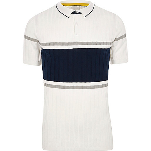 river island small bags,jacques-vertuk UK Cream rib blocked muscle fit polo shirt men 302430