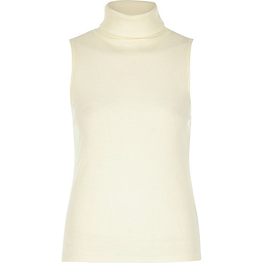 island purse,jacques-vertuk Ireland Online Cream ribbed turtleneck top T-Shirts & Tanks Sale women