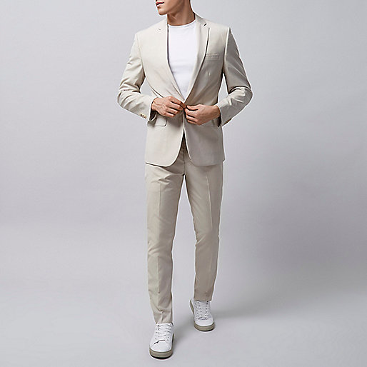 river island westwood cross,jacques-vertuk Clothes For Kids Cream slim fit suit pants Suit Pants Suits men