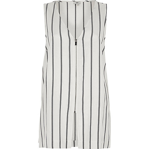 river island checkerboard dress,jacques-vertuk Dress Shop Cream stripe print zip front tank Cami / Sleeveless Tops Tops women