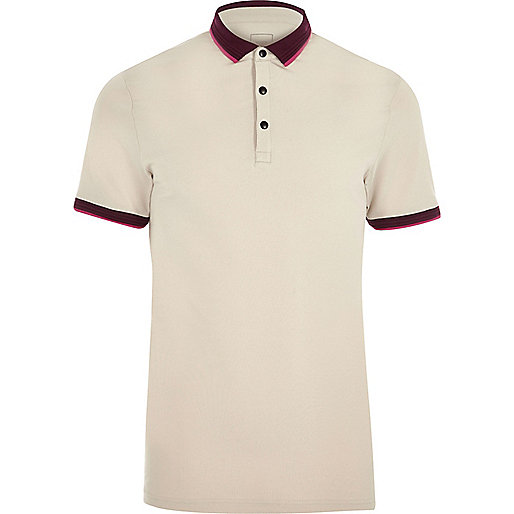 river island herringbone coat,jacques-vertuk Ireland Cream tipped muscle fit polo shirt men 302938