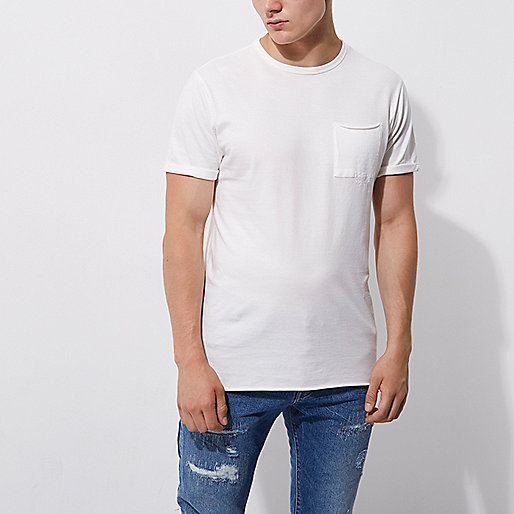 river island fur coat,jacques-vertuk Sale Shirts Cream washed crew neck slim fit T-shirt T-shirts T-Shirts / Tanks men