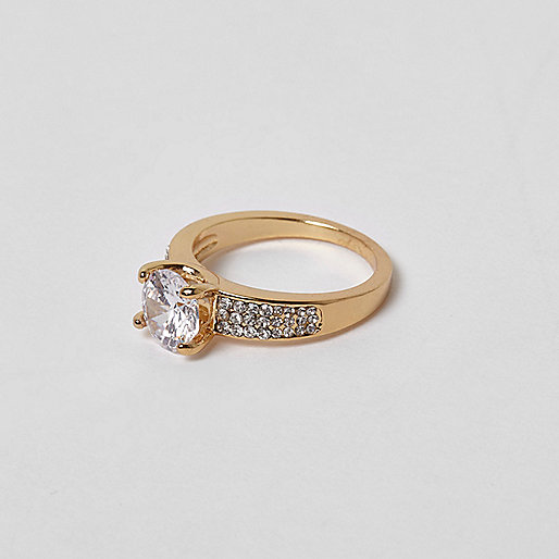 ladies sliders river island,jacques-vertuk Outlet Cubic zirconia gold tone jewel ring women 709318