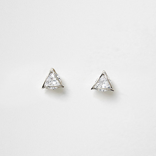 jacques-vertuk Cubic zirconia rhinestone triangle earrings 707358 women Jewellery Earrings