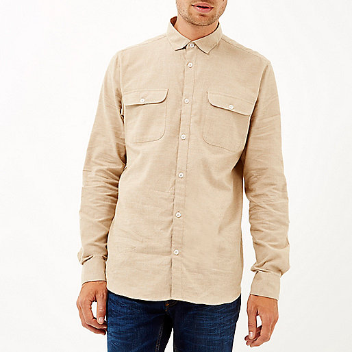 river island pink jumper dress,Shop jacques-vertuk Dark beige brushed flannel two pocket shirt Shirts Sale men