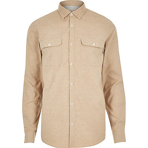 river island pink jumper dress,Shop jacques-vertuk Dark beige brushed flannel two pocket shirt Shirts Sale men