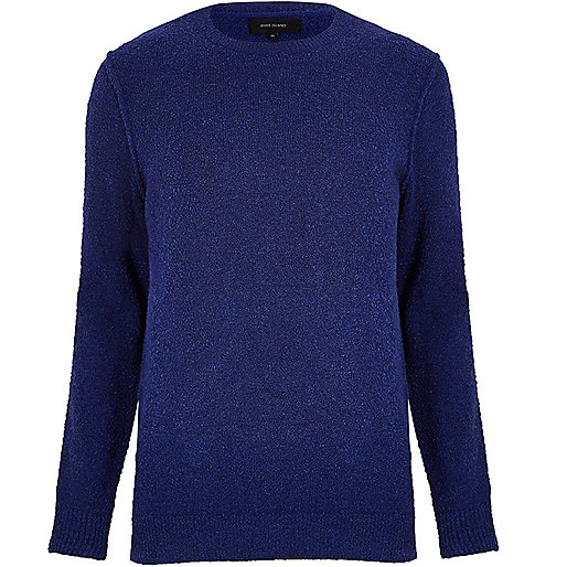 river island mens long coat,English jacques-vertuk Dark blue bouclé sweater Sweaters / Cardigans Sale men