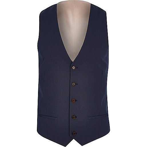 river island dress 18,jacques-vertuk Shop Dark blue five button vest men 292598