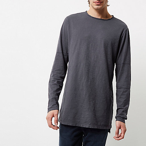 river island rose gold bag,jacques-vertuk Online India Dark blue longline long sleeve T-shirt T-Shirts / Tanks Sale men