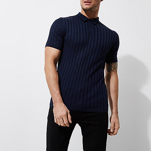 river island longline coat,jacques-vertuk Stores Dark blue ribbed muscle fit polo shirt men 302645