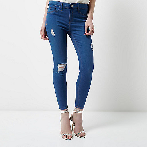 jacques-vertuk Dark blue ripped Molly jeggings 701126 women Jeans