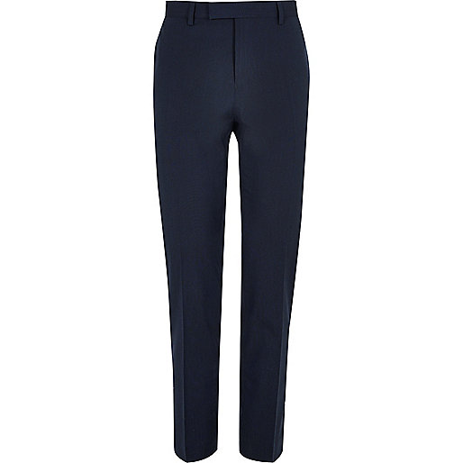 jacques-vertuk Dark blue skinny fit suit pants 298314 men Suits Suit Trousers