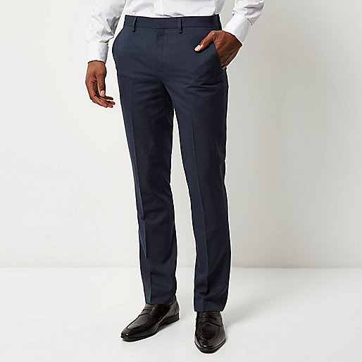 river island lace up jeans,jacques-vertuk London Dark blue slim suit pants men 278805