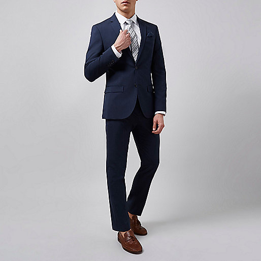 river island two piece,About jacques-vertuk Dark blue stretch slim fit suit jacket Suit Jackets Suits men