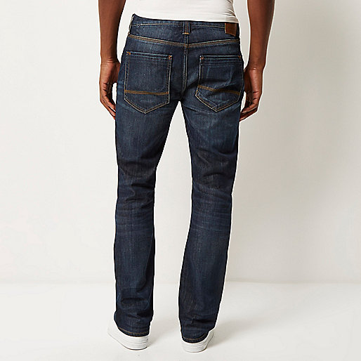 river island silver sandals,jacques-vertuk Online Dark blue wash Clint bootcut jeans men 291776