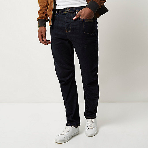 river island white platform sandals,Cheap jacques-vertuk Clothes Dark blue wash Curtis slouch fit jeans Jeans Sale men