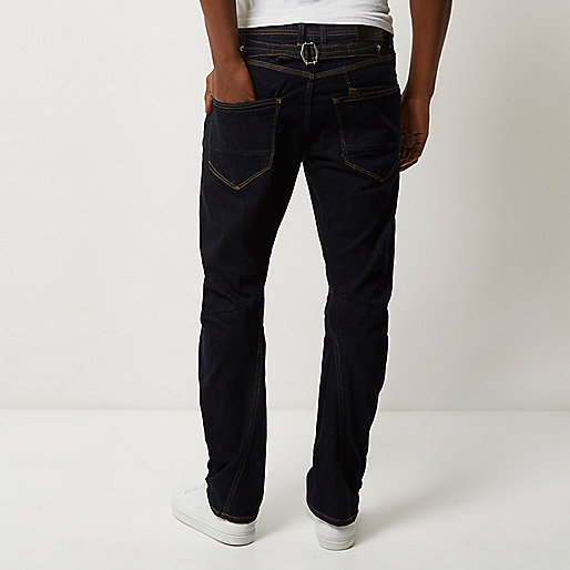 river island white platform sandals,Cheap jacques-vertuk Clothes Dark blue wash Curtis slouch fit jeans Jeans Sale men