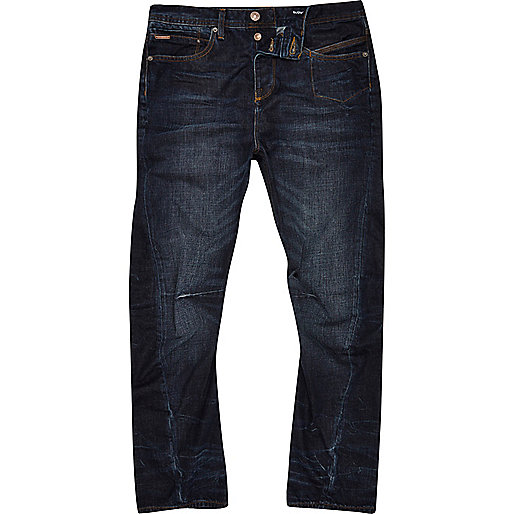 jacques-vertuk Dark blue wash Curtis slouch jeans 294007 men Jeans