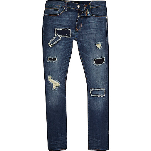 river island wide fit shoes,jacques-vertuk London Dark blue wash Danny super skinny jeans men 298535