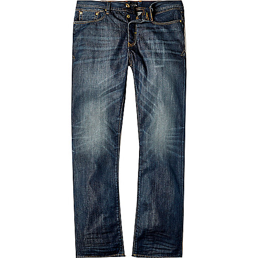 jacques-vertuk Dark blue wash Dean straight jeans 288548 men Jeans