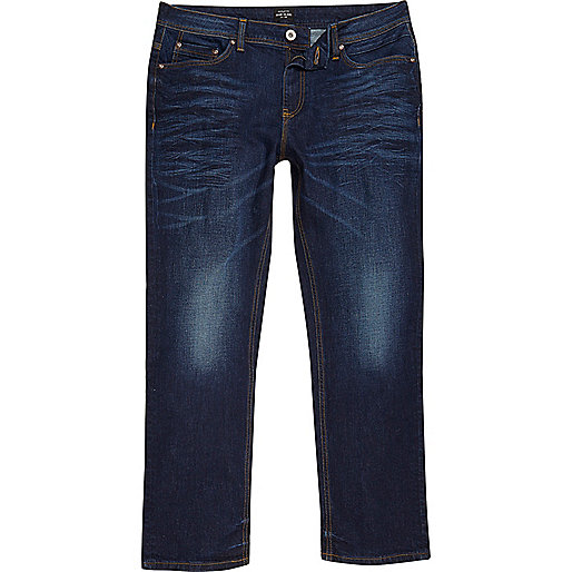 jacques-vertuk Dark blue wash Dean straight leg jeans 299667 men Jeans Straight Jeans