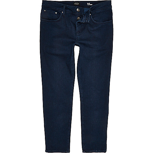 river island mum jeans,jacques-vertuk Sale Dark blue wash Jimmy slim tapered jeans men 295646