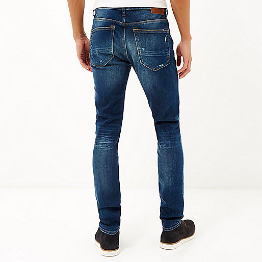 river island green shirt,jacques-vertuk Online Dark blue wash ripped Sid skinny jeans men 287585