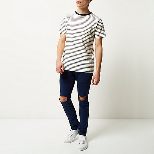 river island sale slippers,jacques-vertuk Apply Online Dark blue wash ripped Sid skinny jeans Jeans Sale men