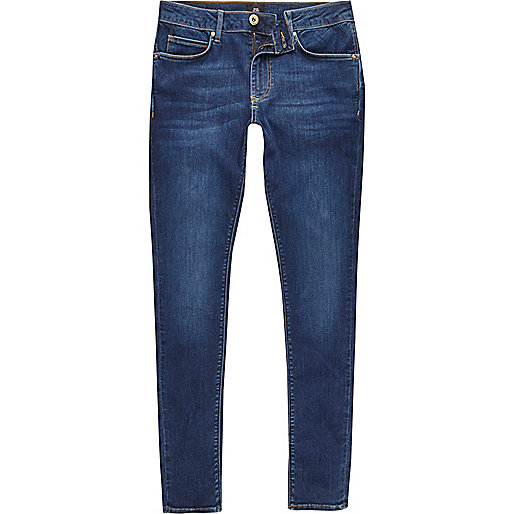 river island plisse,jacques-vertuk Shop Dark blue wash super skinny spray on jeans men 301421