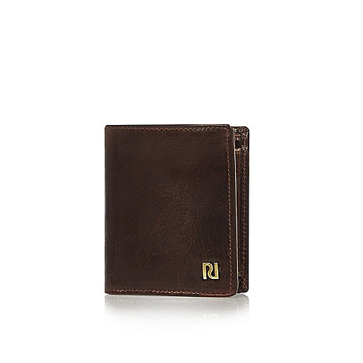 trainers at river island,New In jacques-vertuk Dark brown leather fold out wallet Wallets Accessories men