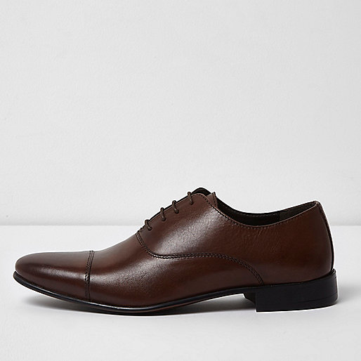 river island 10 sale in store,jacques-vertuk Ireland Dark brown leather toe cap Oxford shoes men 302479