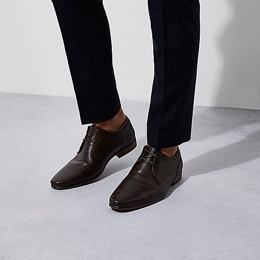 river island wedge boots,jacques-vertuk Fashion Clothes Dark brown pointed formal lace-up shoes Shoes Shoes / Boots men