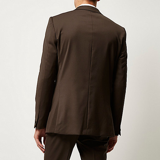 sleeveless coat river island,jacques-vertuk Sale Dark brown skinny suit pants men 289014