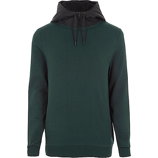 mens black boots river island,jacques-vertuk Online Kids Dark green contrast drawstring hoodie Hoodies Hoodies / Sweatshirts men