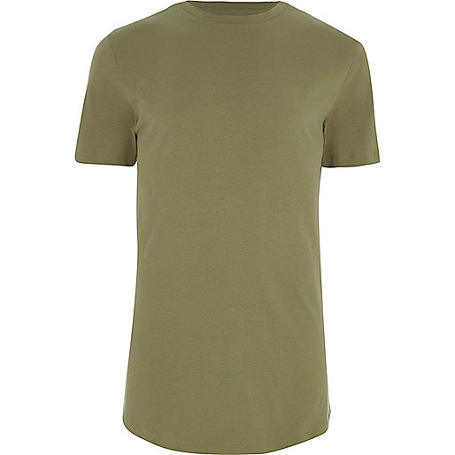 river island basket bag,jacques-vertuk Sale Dark green curved hem T-shirt men 303568