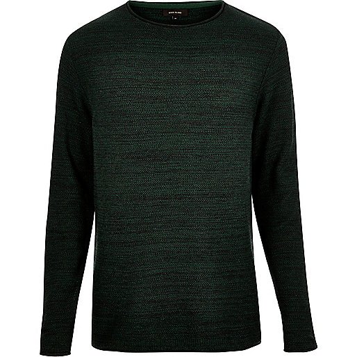 jacques-vertuk Dark green knitted crew neck sweater 292711 men Jumpers / Cardigans