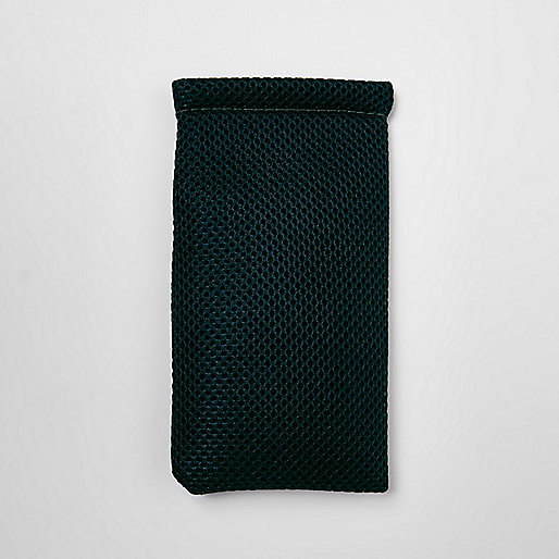 jacques-vertuk Dark green mesh sunglasses case 299959 men Sunglasses Sunglasses Cases