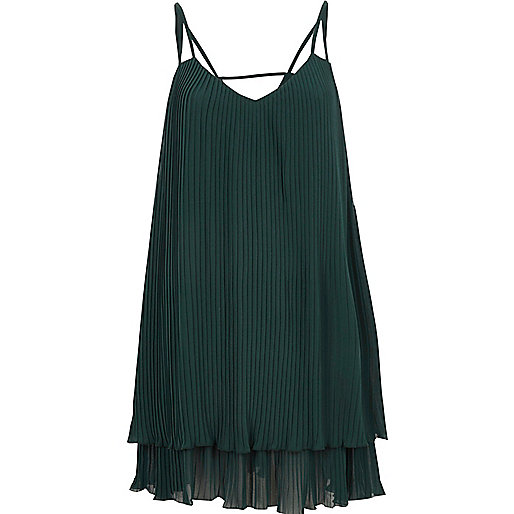 cheap river island jeans,jacques-vertuk London Stores Dark green pleated cami slip dress Slip / Cami Dresses Dresses women