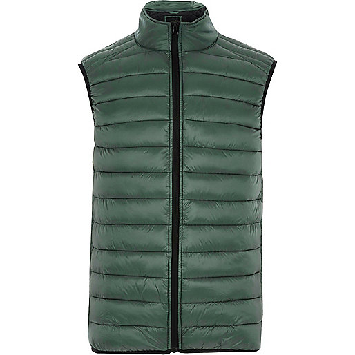 jacques-vertuk Dark green puffer vest 303190 men Coats / Jackets Gilets