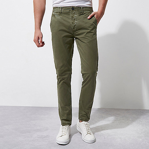 river island maxi dress sale,Online jacques-vertuk Dark green skinny chino pants Pants Sale men